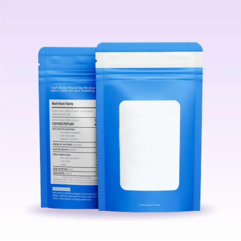 Custom Stand up Mylar Pouches